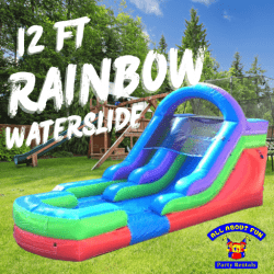 12′ Rainbow Water Slide (Wet or Dry)