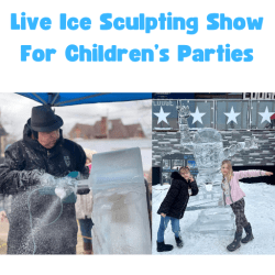 Live Ice Sculpting for Children's Parties