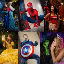 Princess Party or Super Hero Party Characters