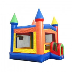 Side20Rainbow20Bounce20House20Rentals20Pittsburgh20PA 167244 1 Rainbow Bounce House with Basketball Hoop