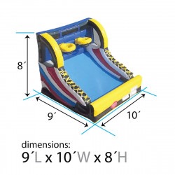 basketball20game20rentals20in20pittsburgh20pa20dimensions 16 1 Inflatable Basketball Game Rental (8 Feet Tall!)