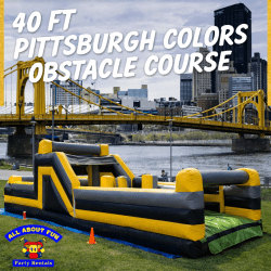40 Foot Pittsburgh Colors Obstacle Course