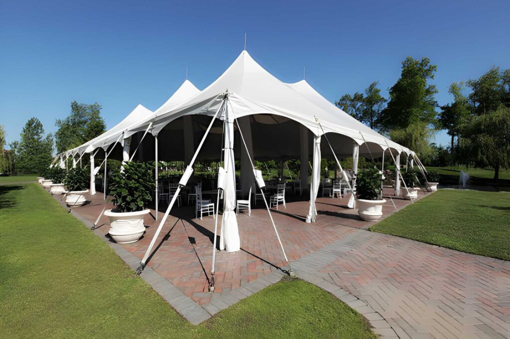 event is on a driveway or patio Backyard Party Tent Rentals: What You Need to Know Before Booking