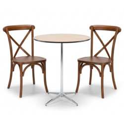 Round tables for weddings, banquet tables for buffet lines, and folding chairs for ceremony seating are commonly bundled with tent rentals in Pittsburgh.